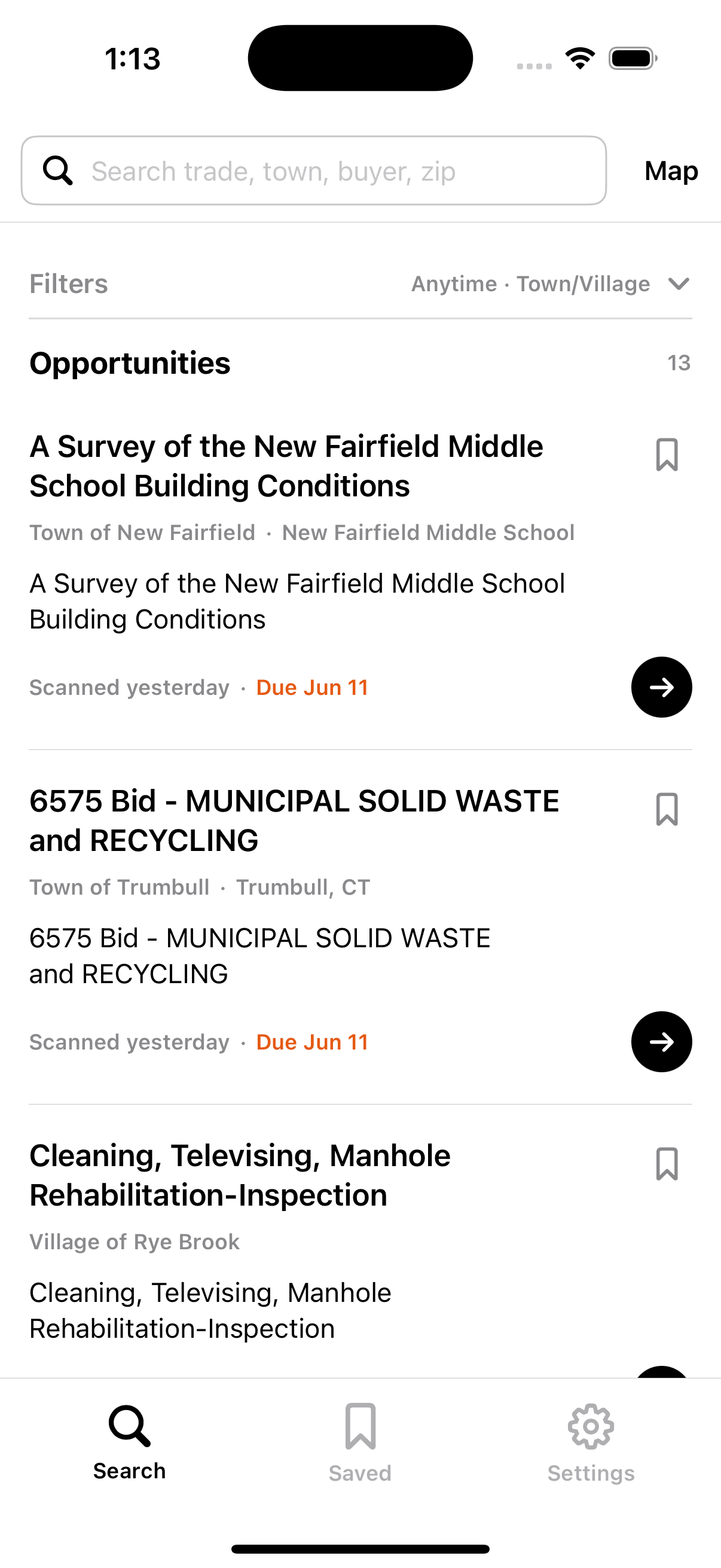 Townline app screenshot